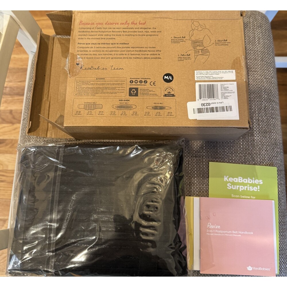 KeaBabies Revive 3-in-1 Postpartum Recovery Support Belt
